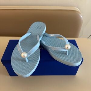 Stuart Weitzman Pearl Flip Flops